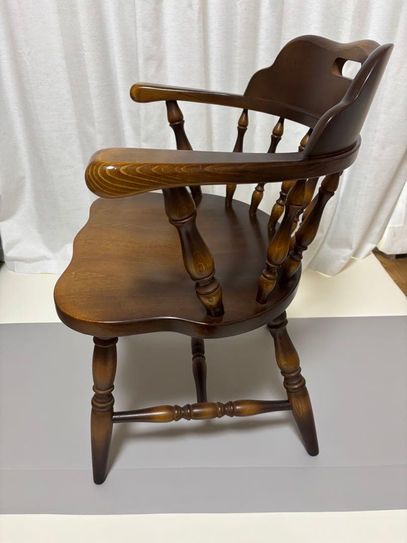 あい※専用 【美品】飛騨産業 キツツキマーク ウィンザーチェア レトロ ②