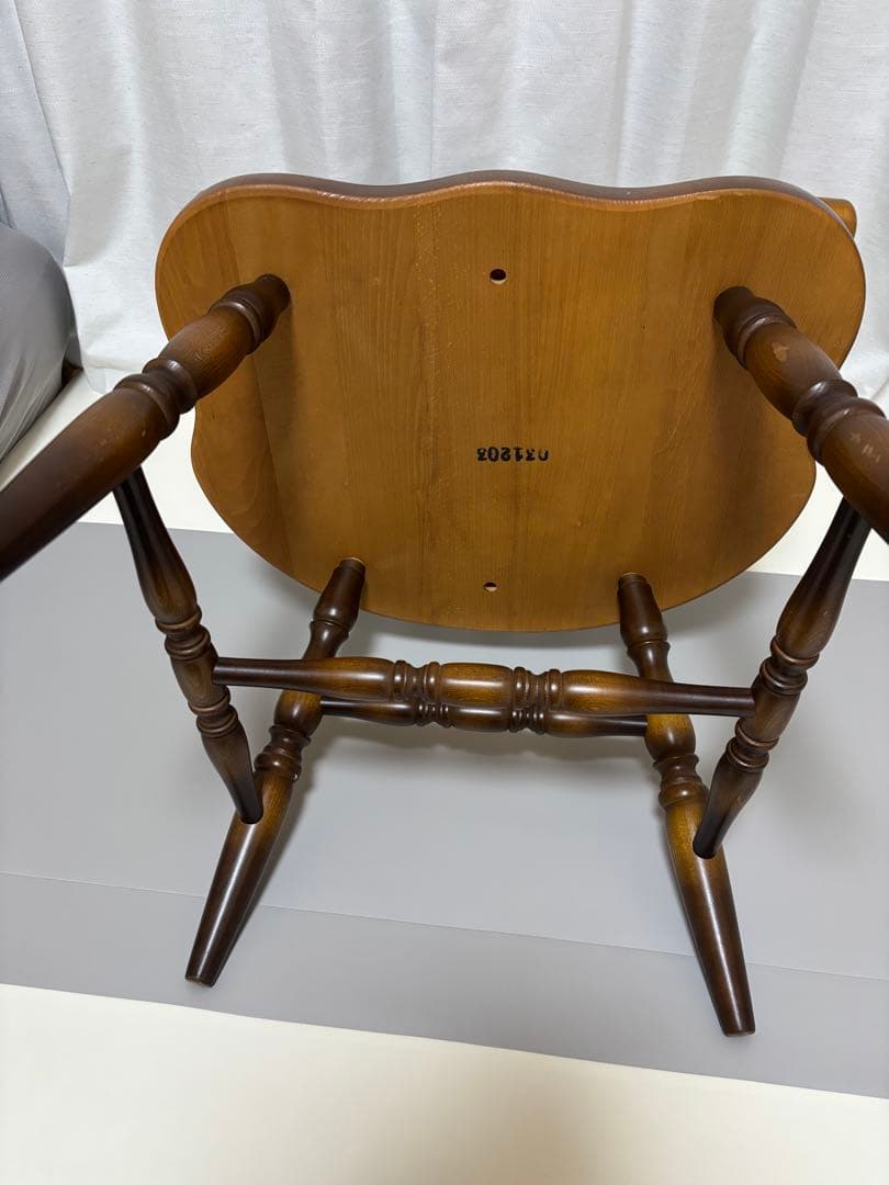 あい※専用 【美品】飛騨産業 キツツキマーク ウィンザーチェア レトロ ②