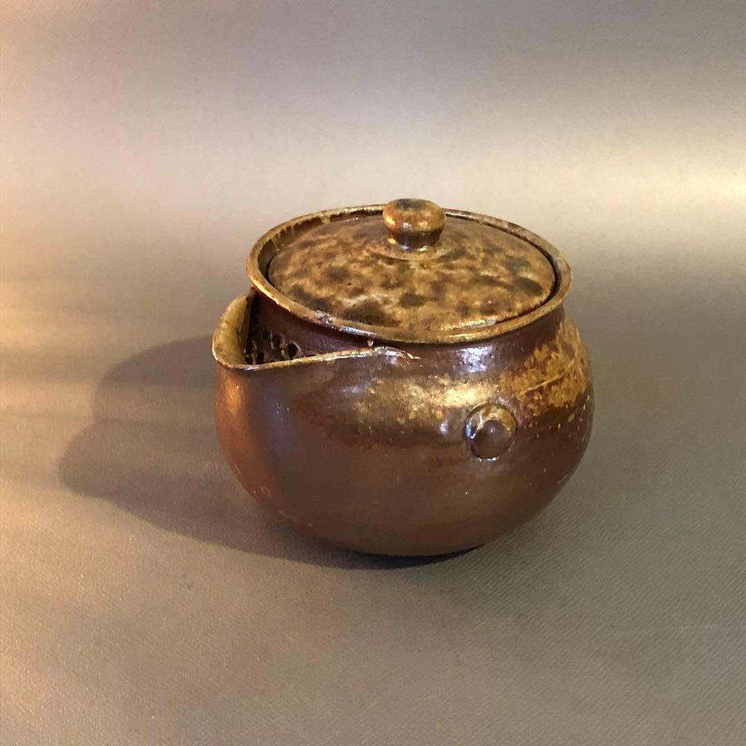 N350、備前焼 宝瓶 在銘 茶器 茶道具