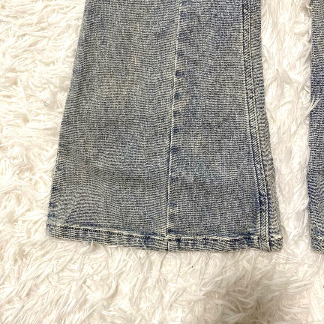 RESEXXY リゼクシー　カットアウトリボンフレアデニムパンツ