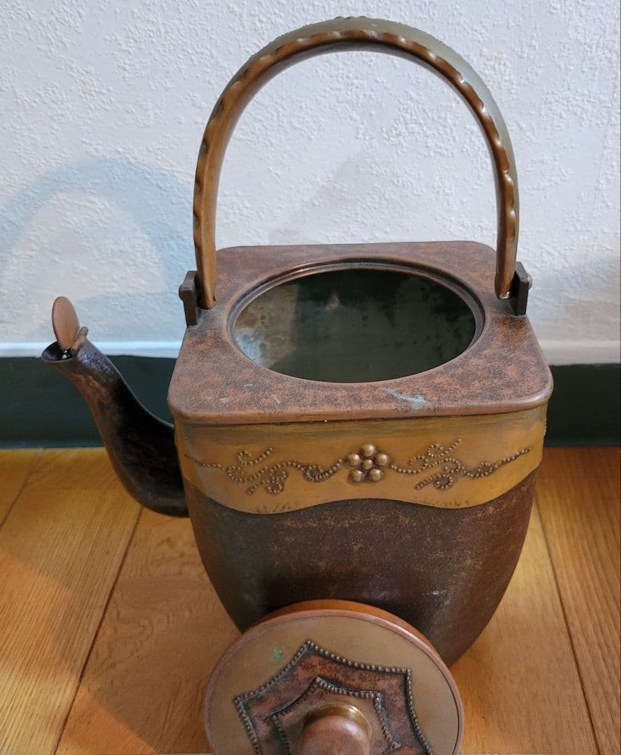 アンティーク　　レトロ銅茶釜