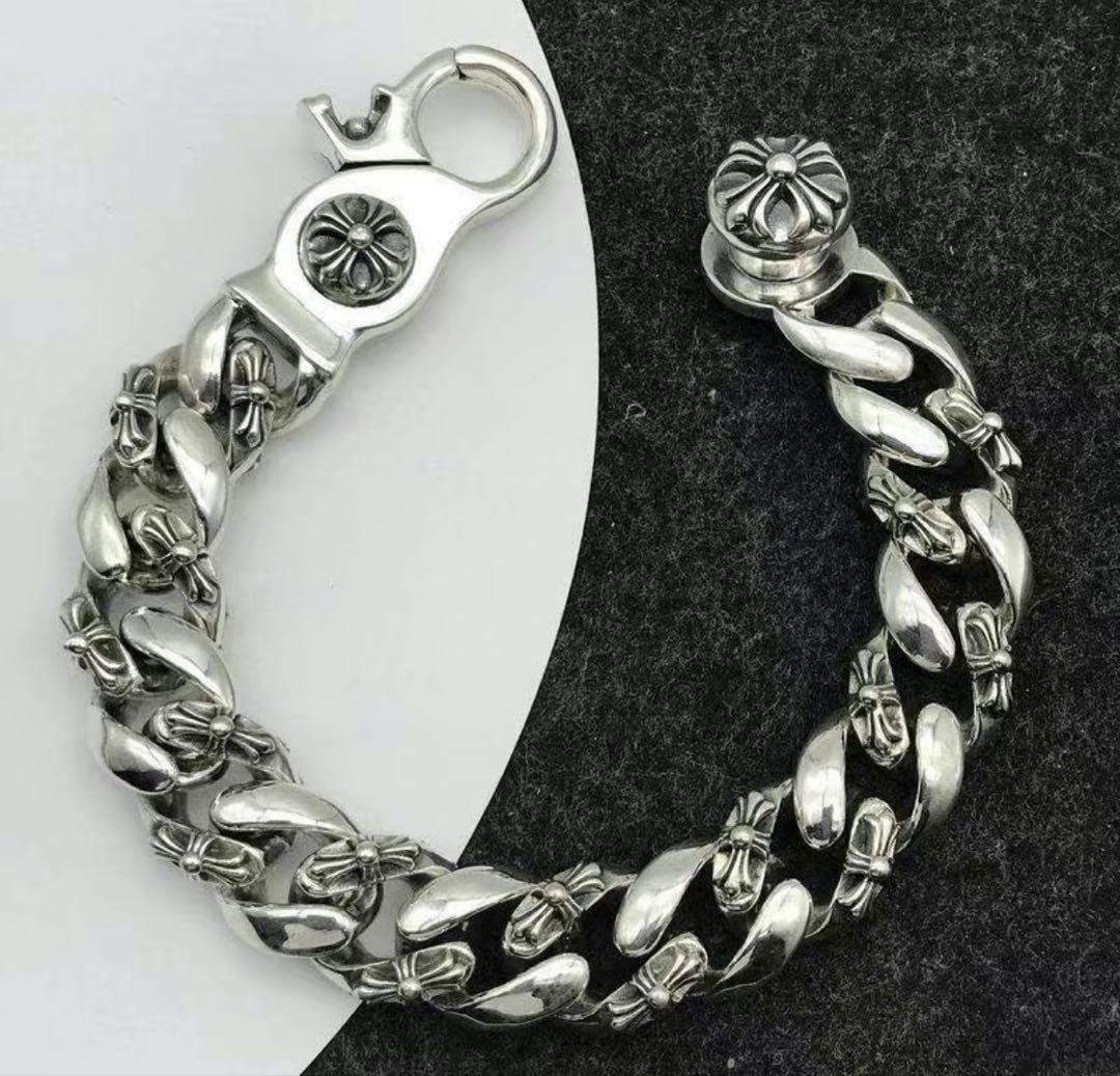 k*9様 Chrome Hearts シルバーチェーンブレスレット
