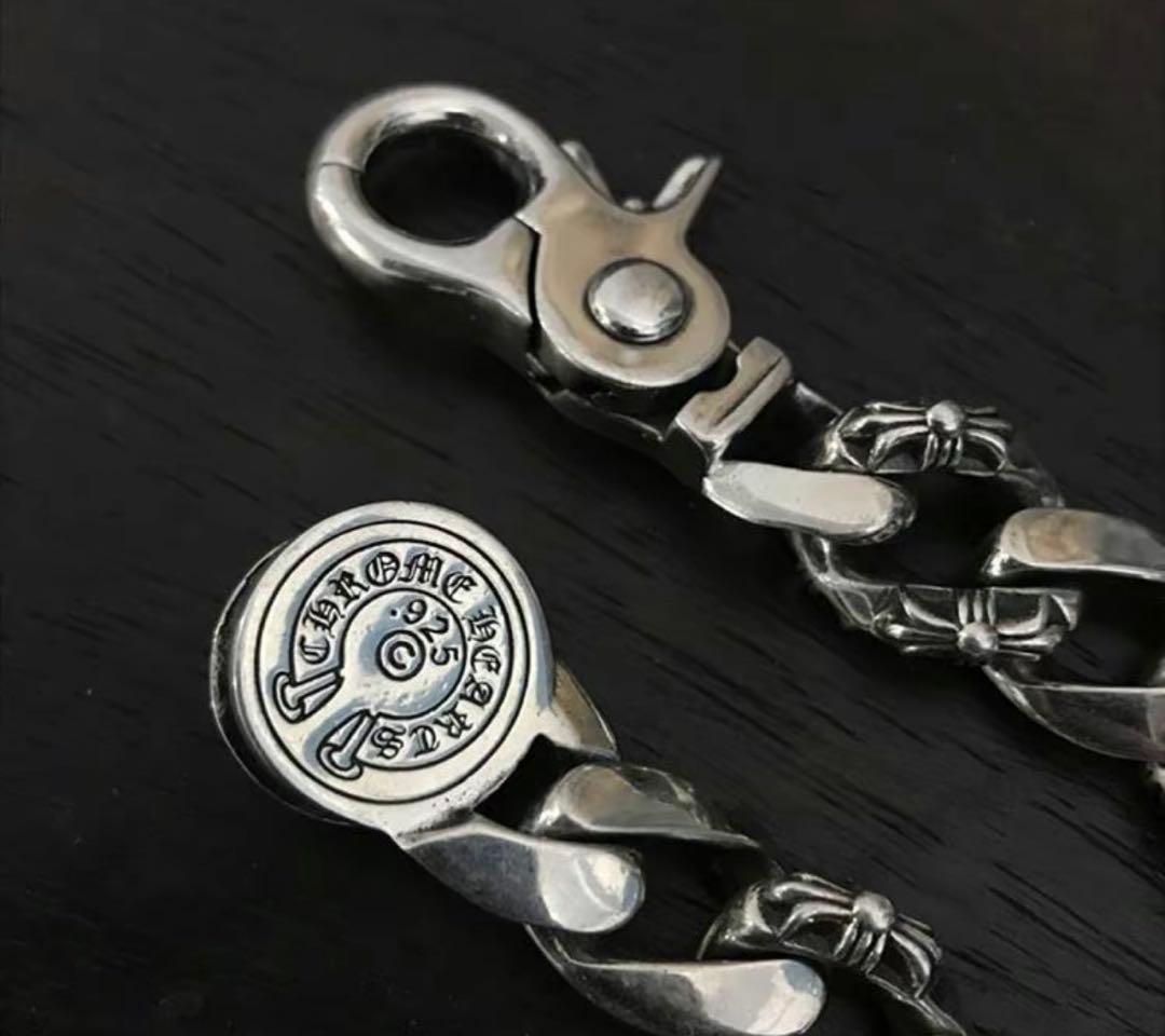 k*9様 Chrome Hearts シルバーチェーンブレスレット
