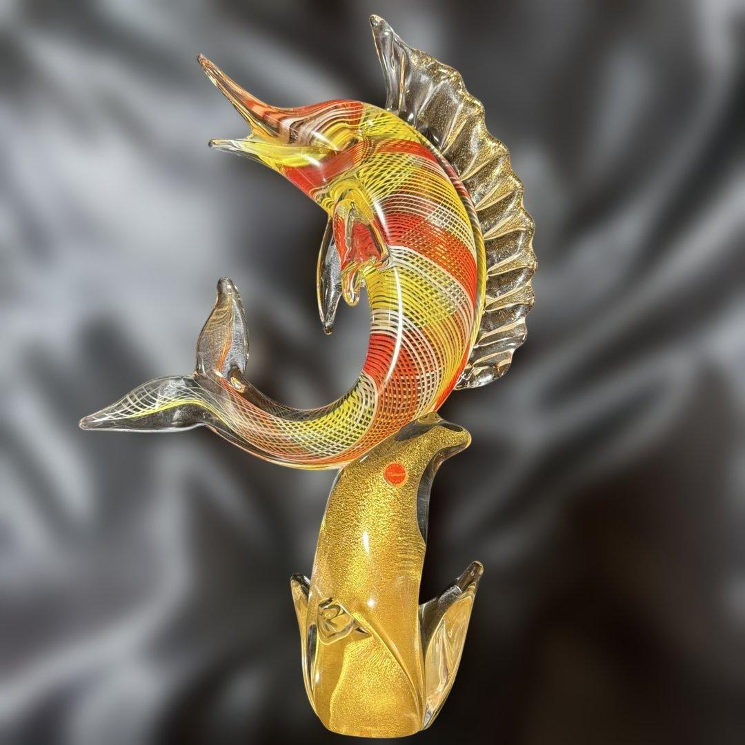 ベネチアンガラス ムラーノガラス カジキマグロ オブジェ イタリア