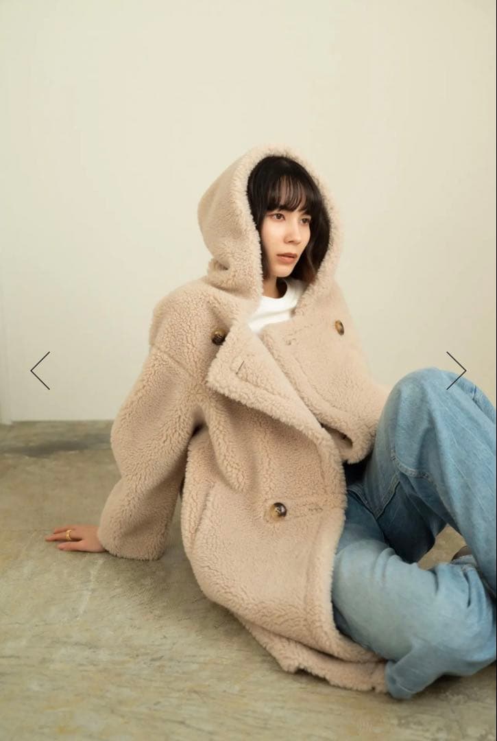 KARRY ロングボアコート ベージュ