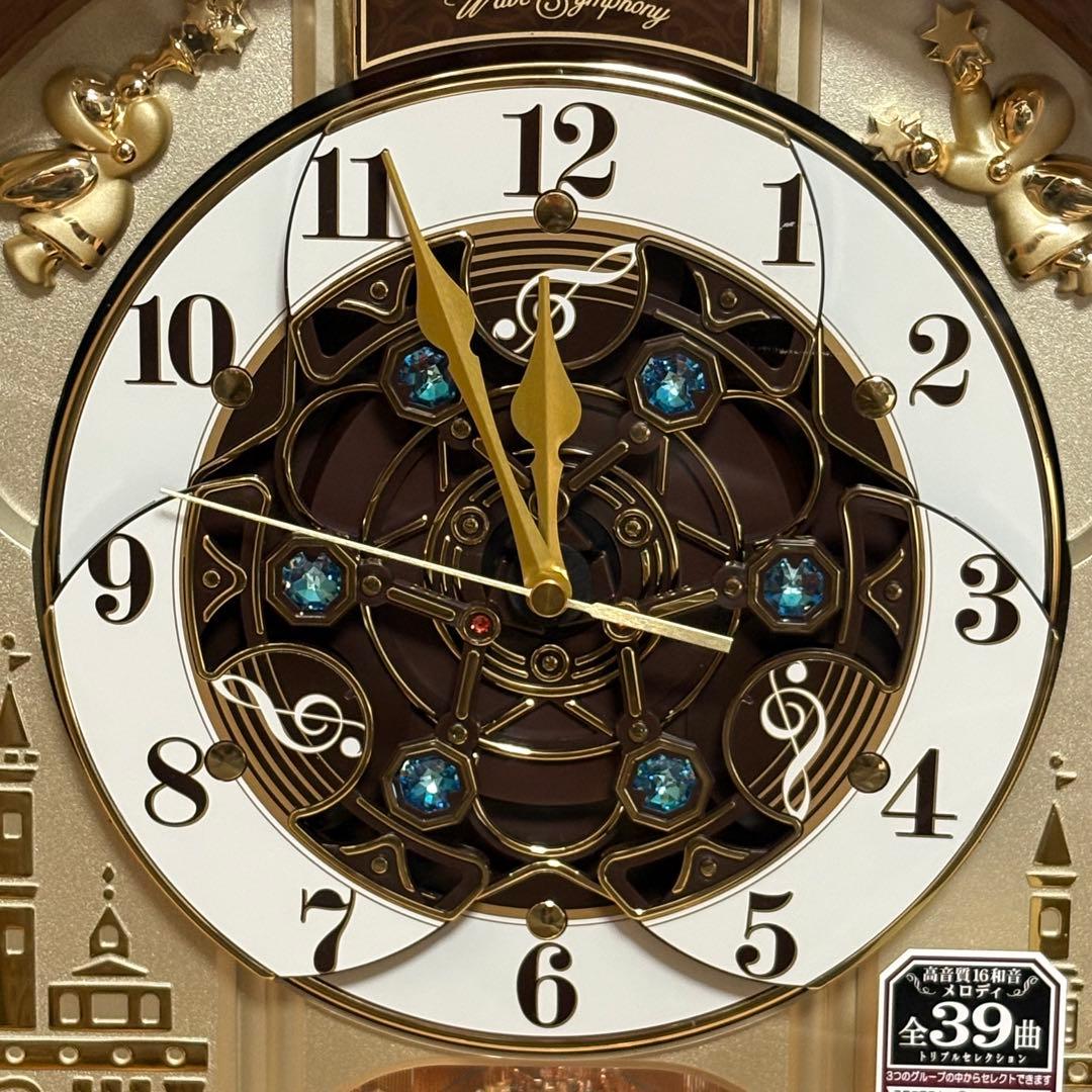 SEIKO セイコーからくり時計 RE579B 掛け時計 ウェーブシンフォニー