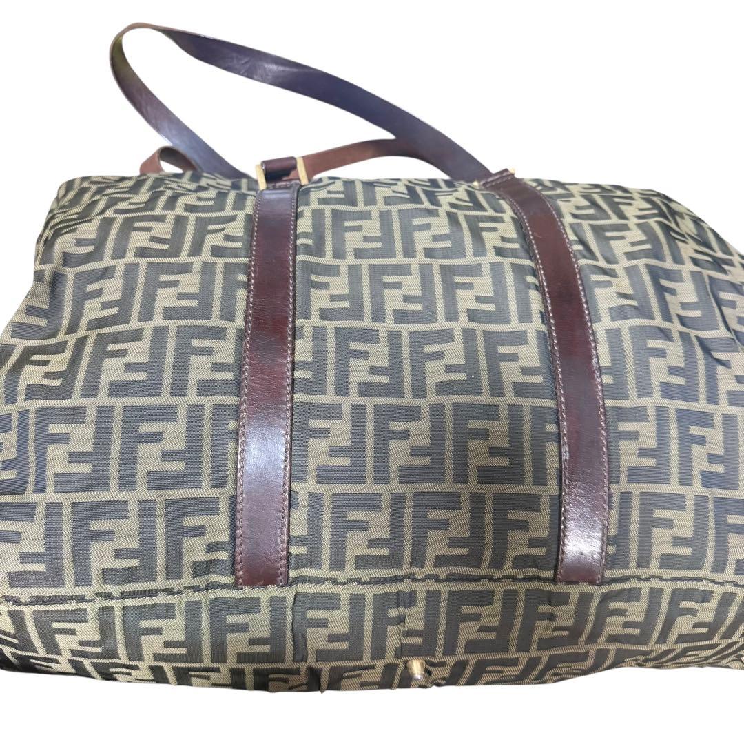 フェンディ FENDI ズッカ ボストンバッグ ナイロンキャンバス イタリア製
