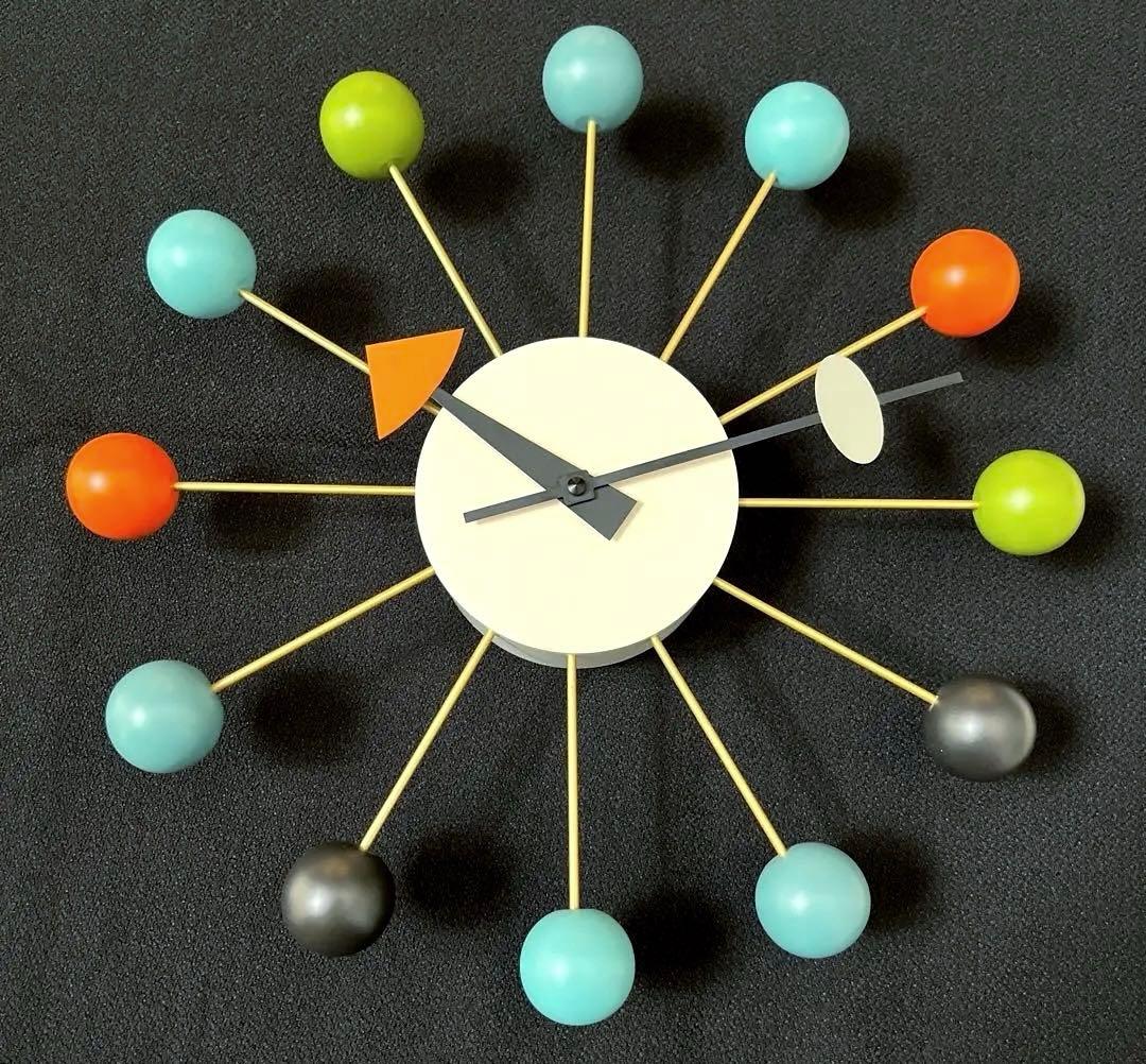 【Vitra】時計 ジョージネルソン ボールクロック マルチカラー 訳あり