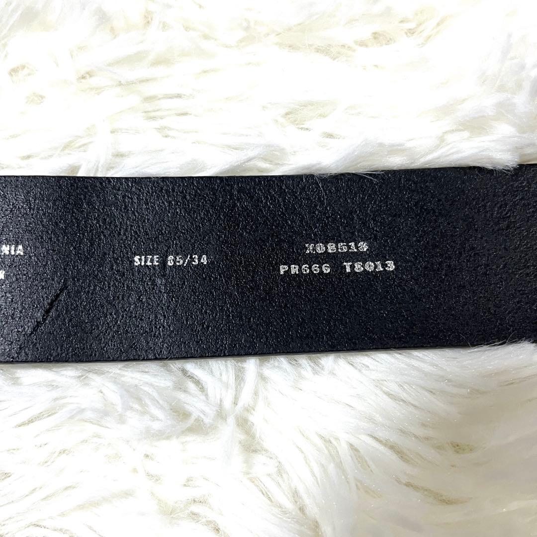 なっつー ✨DIESEL レザー　べルト ブラック ロゴ バックル