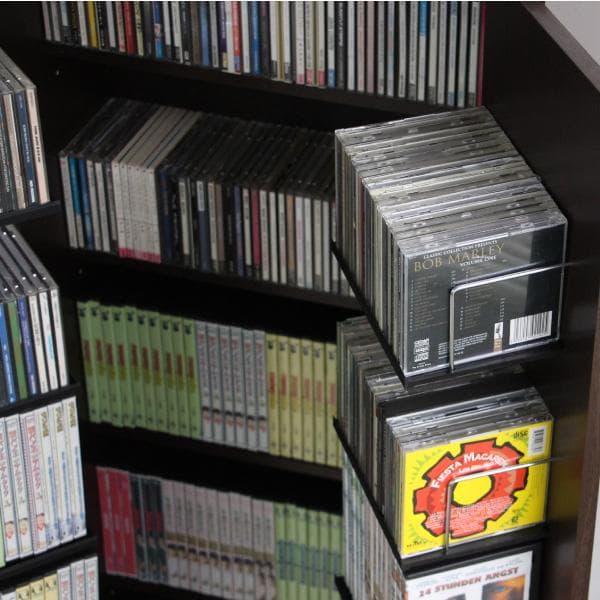 【新品・送料無料】【日本製】ＤＶＤ・ＣＤ・コミック書棚ストッカー収納庫