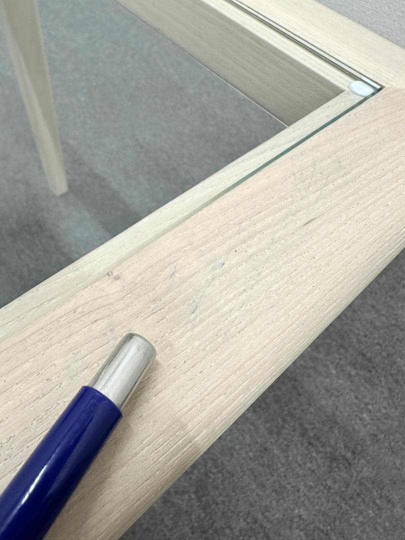 TIME & STYLE■ナンシー　ガラスサイドテーブル　シンプル　モダン　軽量