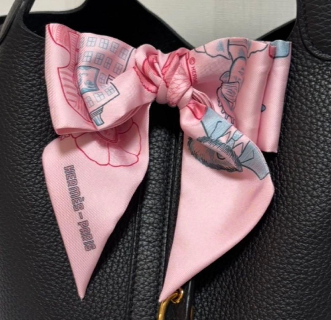 箱付　エルメス HERMES ツイリー　ドレスコードピンク