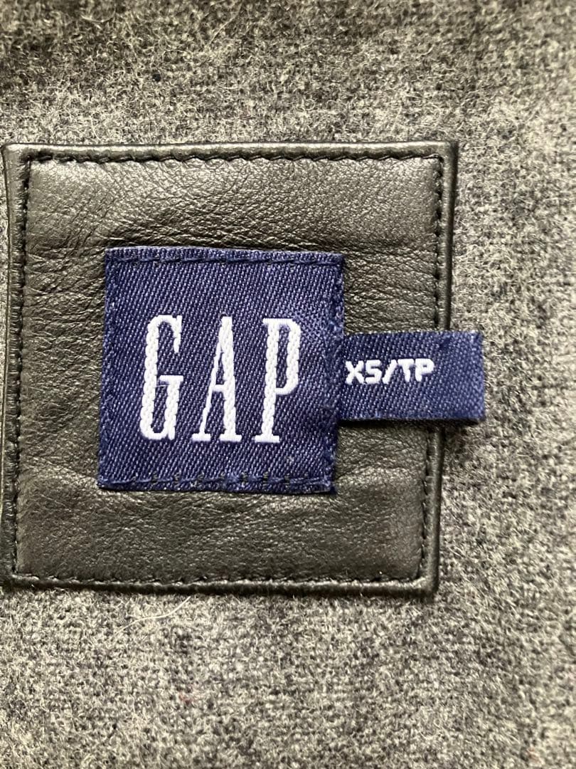 【90s.00sヴィンテージ】GAP オールドギャップ レザー カーコート