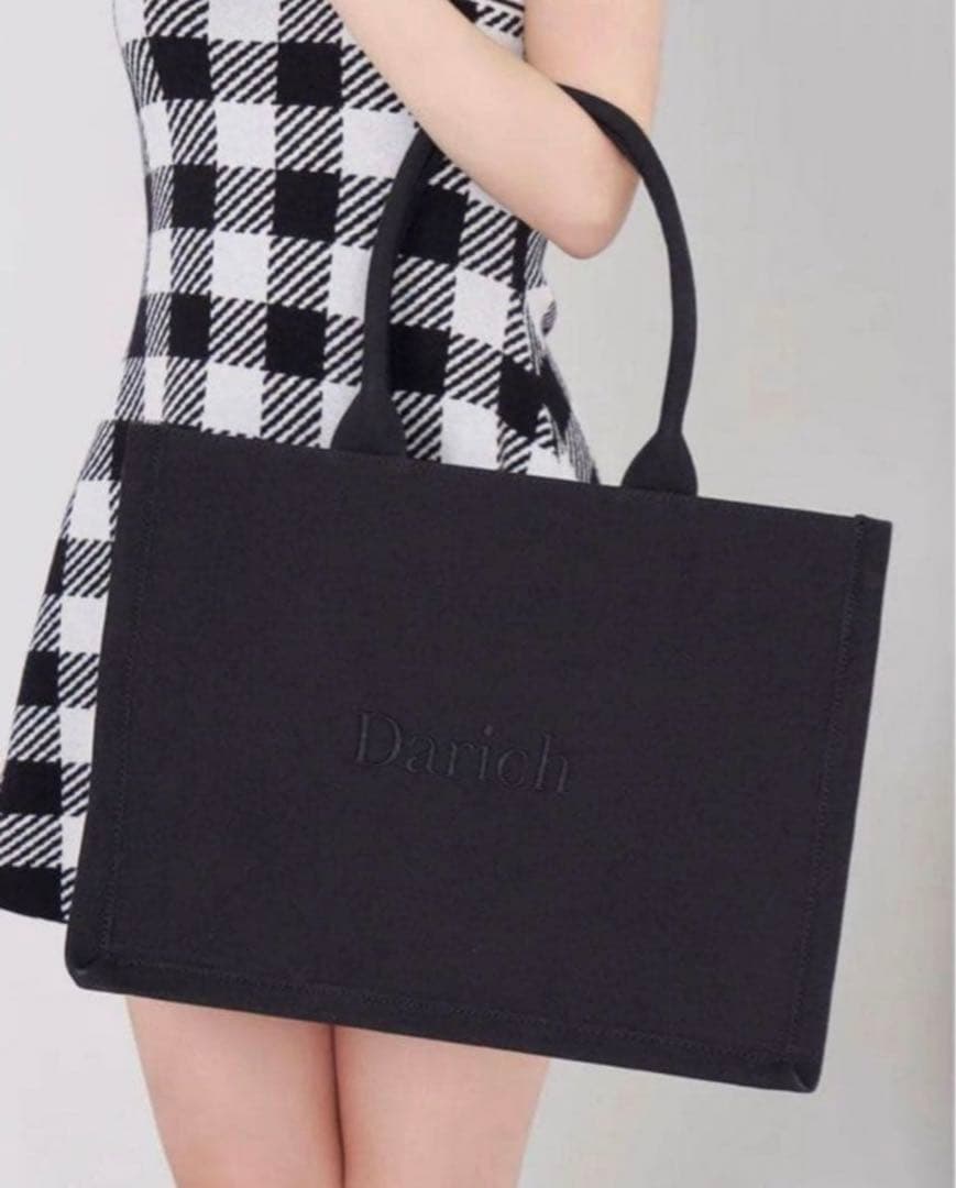 Darich ブラック トートバッグ 大きめ