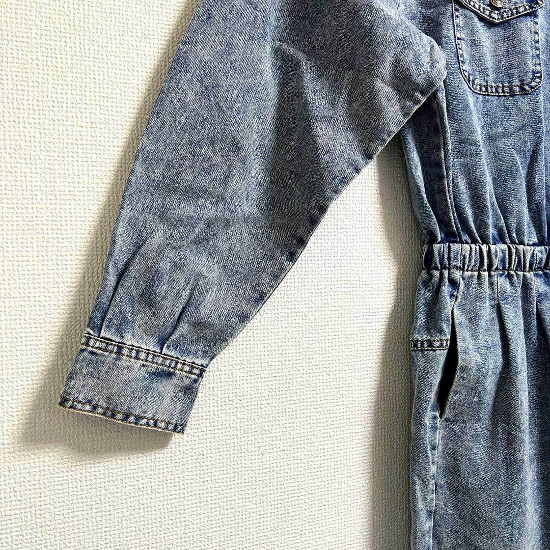 peco club ケミカルデニム ジャンプスーツ　オーバーオール　ペコクラブ