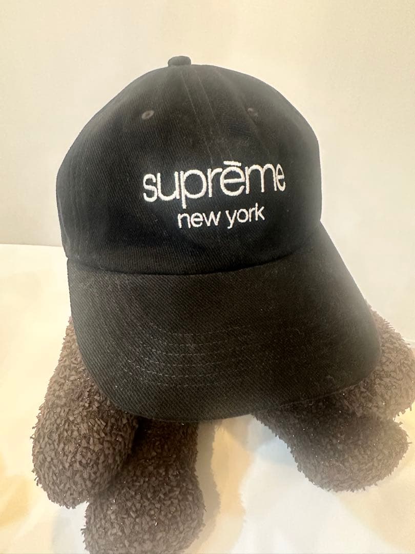 シュプリーム supreme 激レア 黒 ベースボールキャップ