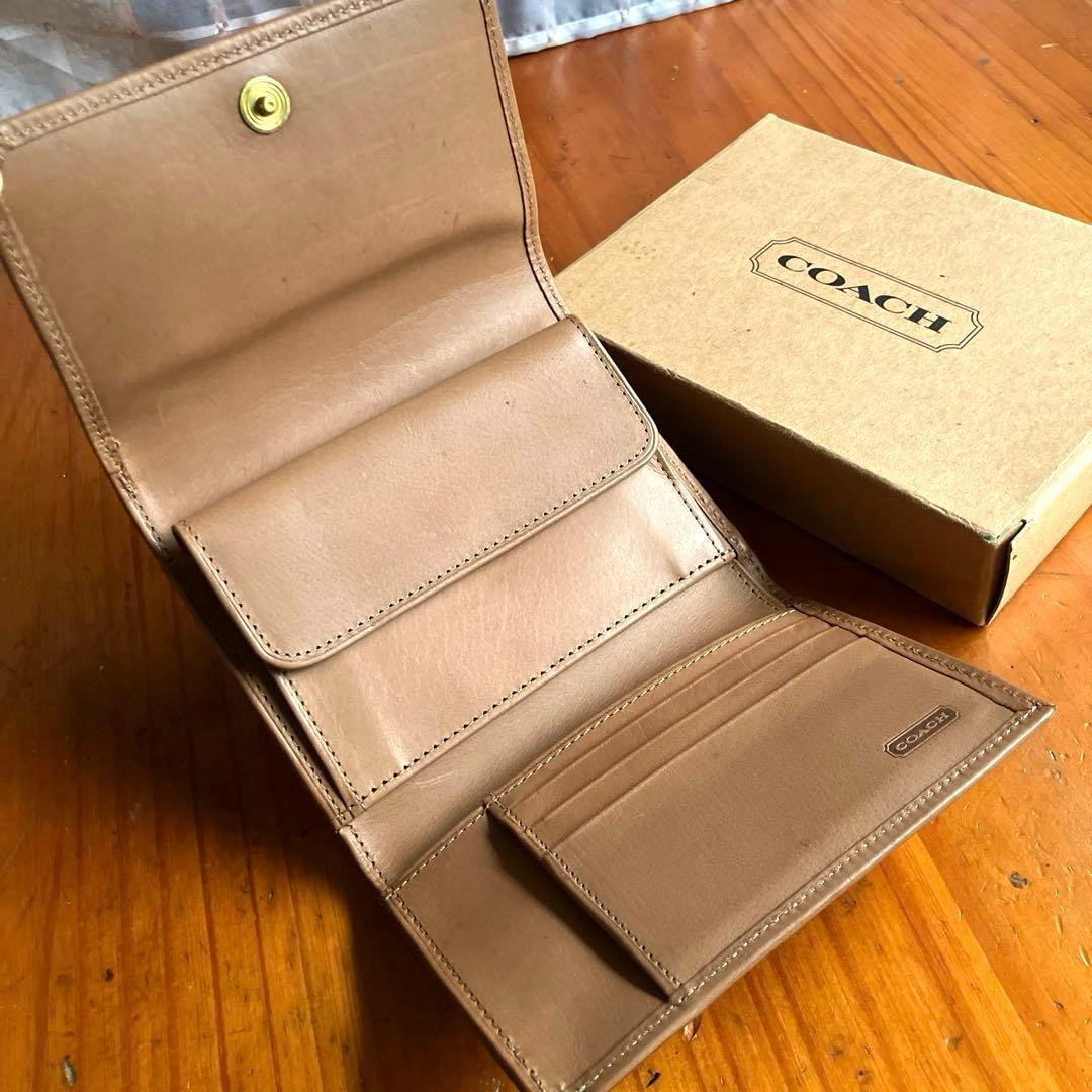 オールドコーチvintage コーチ　三つ折り財布