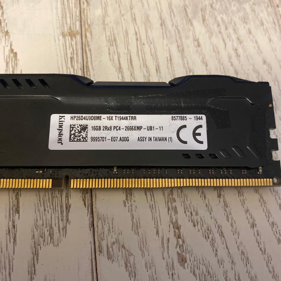 Kingston デスクトップ用 DDR4-2666 16GB 動作確認済み