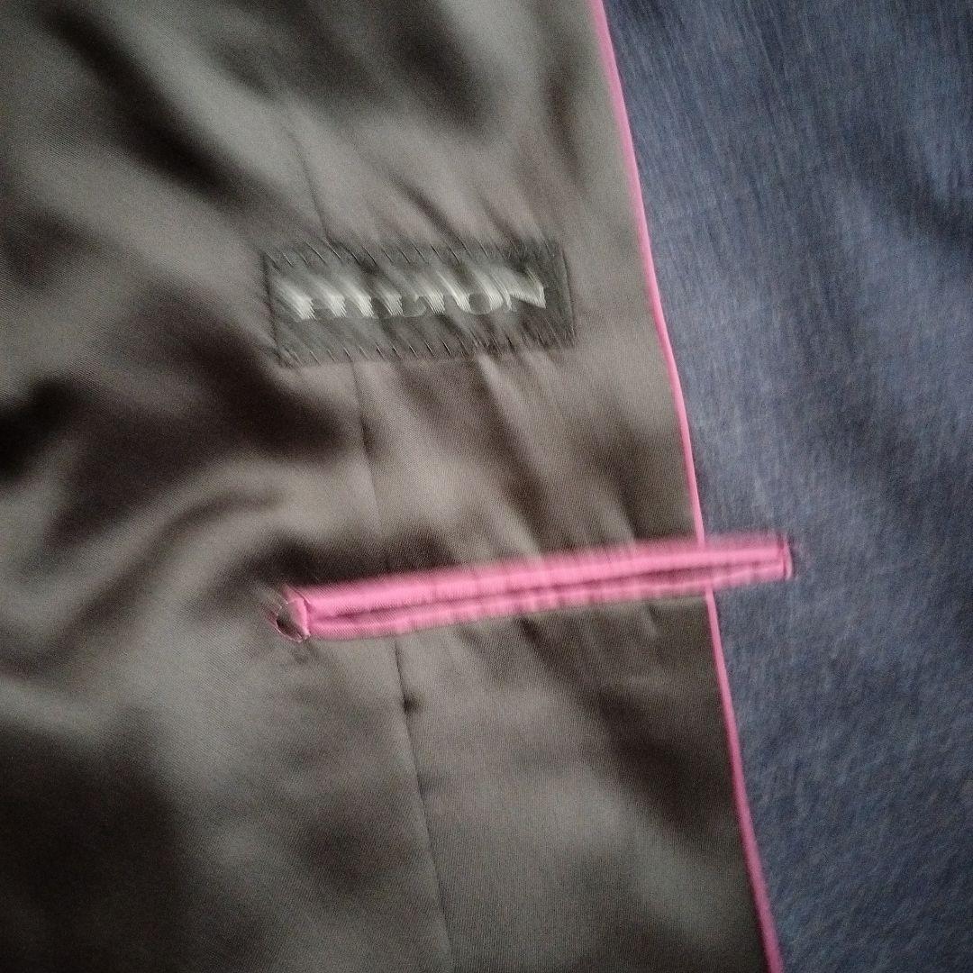 ヒルトン ウール　柄　パンツスーツ セットアップREDA社製サイズ違い