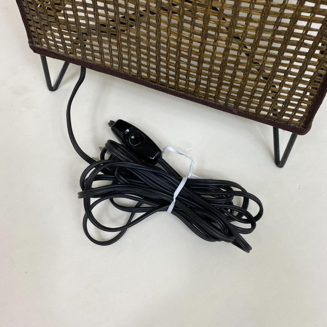 ★フロアスタンドライト 長澤ライティング ウィッカータワー 2灯式 ブラウン