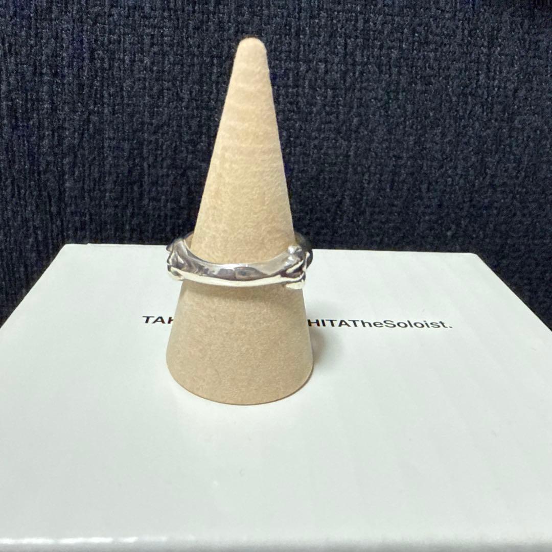 アクセサリー bone shaped band ring.