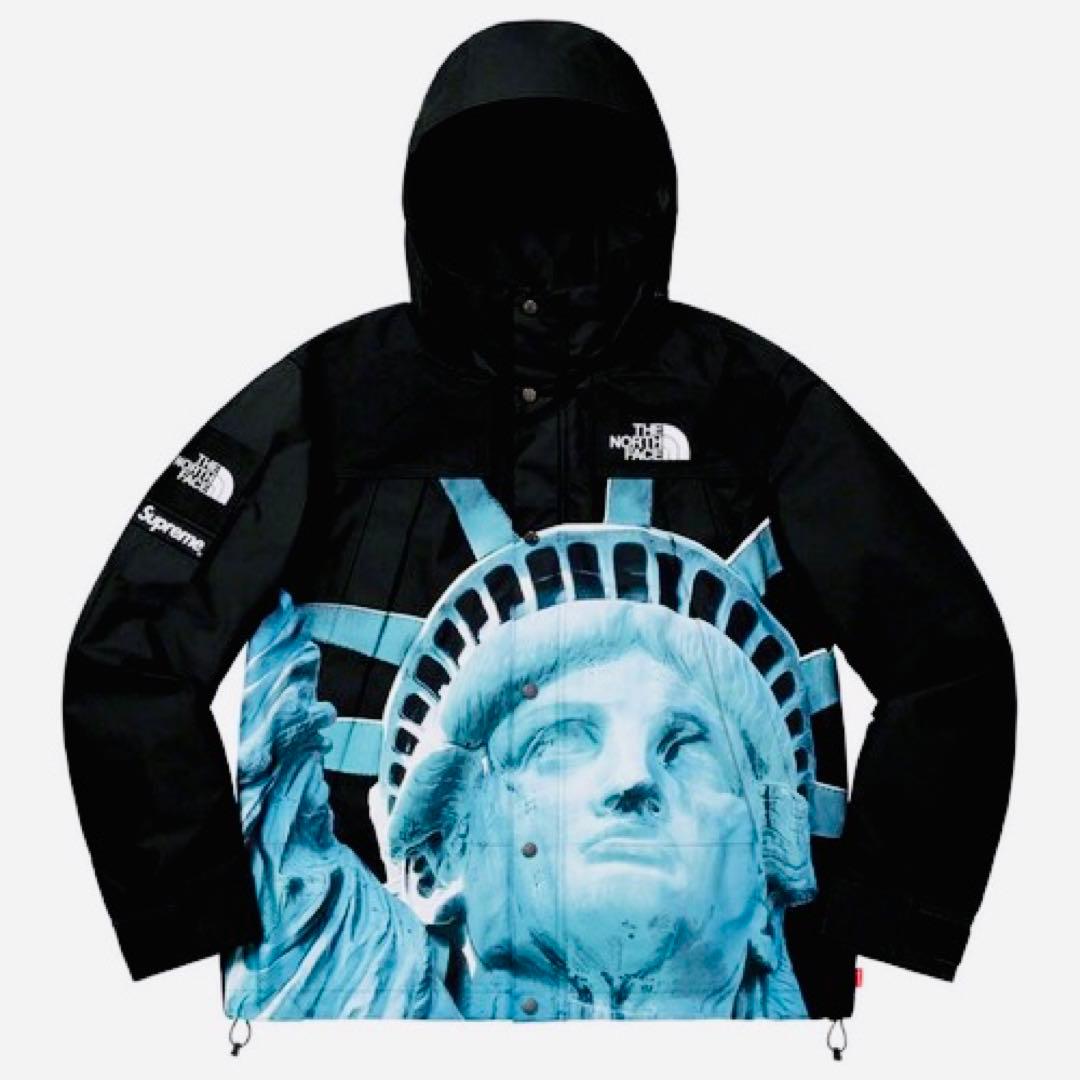 【美品】ノースフェイス　supreme マウンテンパーカー　自由の女神