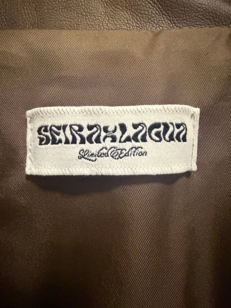 SEIRA×LAGUA コラボ　レザージャケット 　ブラウン