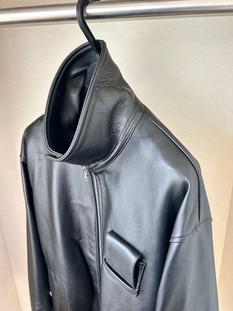 sssteinシュタイン/LEATHER FLIGHT JACKET/BLACK