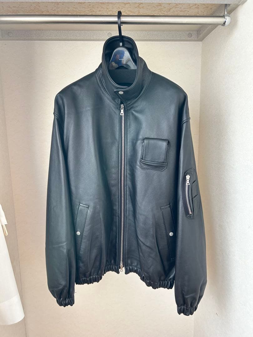 sssteinシュタイン/LEATHER FLIGHT JACKET/BLACK