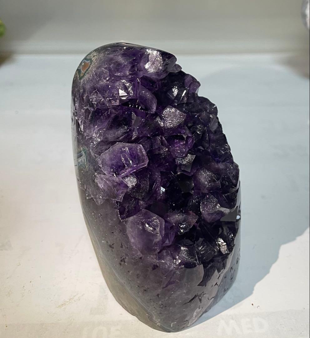 高品質アメジストドーム 浄化 幸運 魔除 パワーストーン 紫水晶 クリスタル