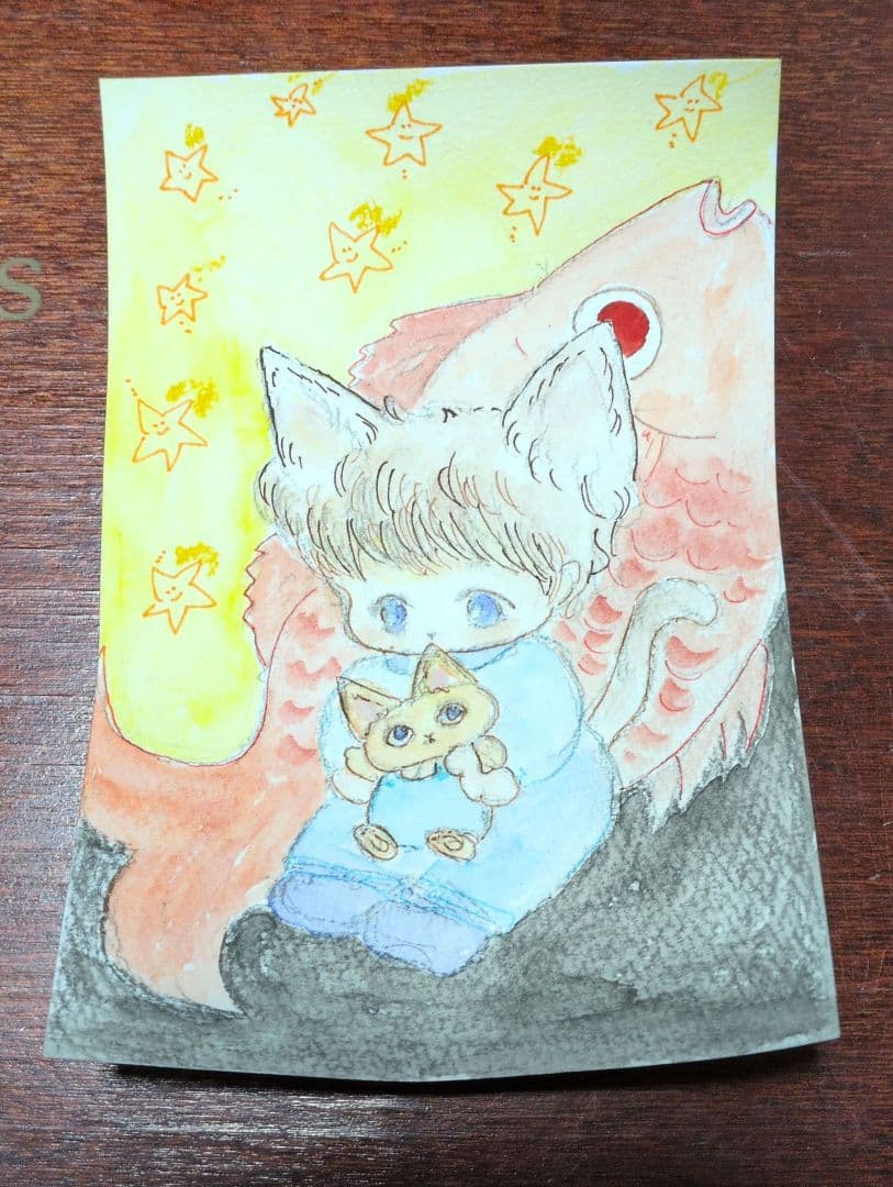 marco wu様　手描きイラスト　オリジナルイラスト　アナログイラスト