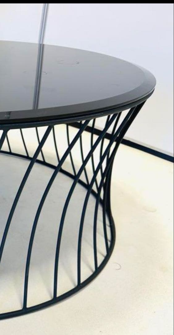 ガラス天板テーブル