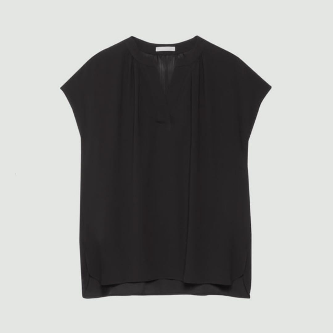 theory luxe FLOW 接触冷感 ウォッシャブル ブラウス