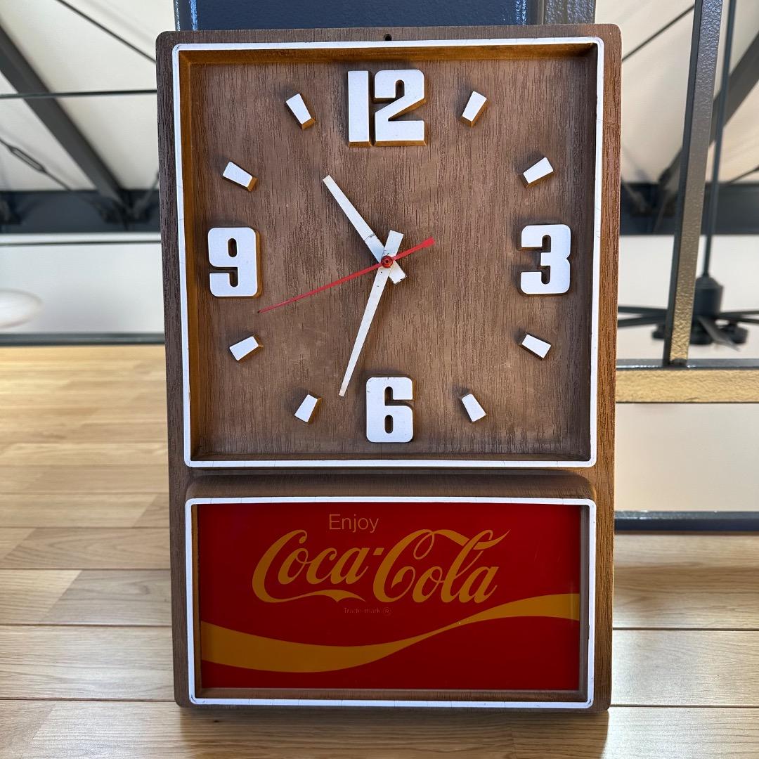 【訳あり！】70's コカコーラ Coca-Cola 掛時計 ウォールクロック