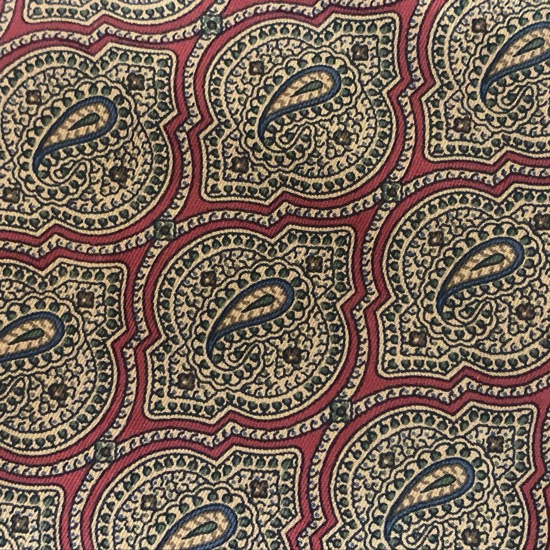 dunhill LONDON VINTAGE ITALY製 シルクアスコットタイ