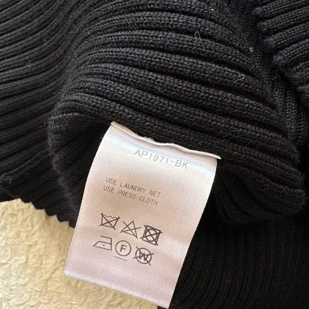 AKIRANAKA オープンスリーブニット　ブラック　サイズ4