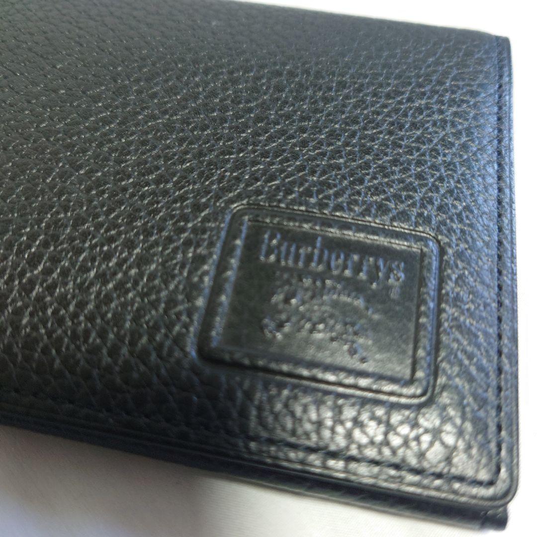 Burberry　ブラックレザー　長財布
