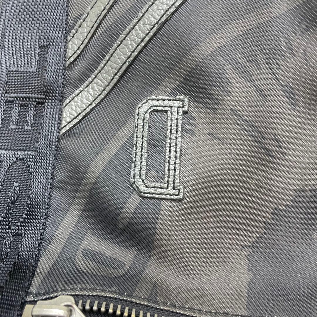 DIESEL ディーゼル トートバッグ A4収納可 ロゴストラップ ナイロン 黒