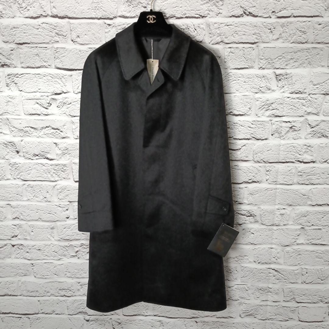 未使用・伊製生地■Henry Forman カシミヤ100% ステンカラーコート