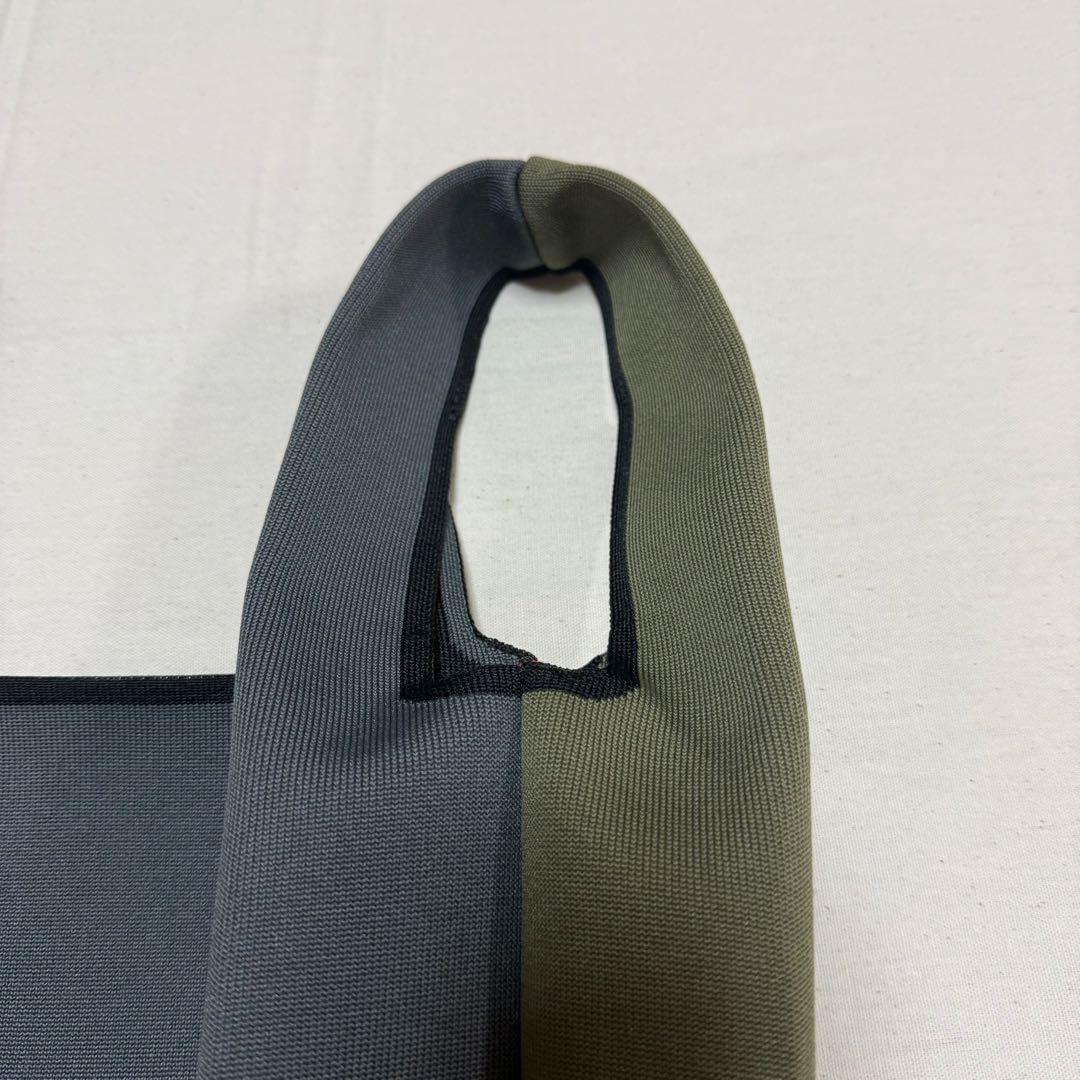 美品　ポールスミス　グラフィックニット トートバッグ　グレー　カーキ
