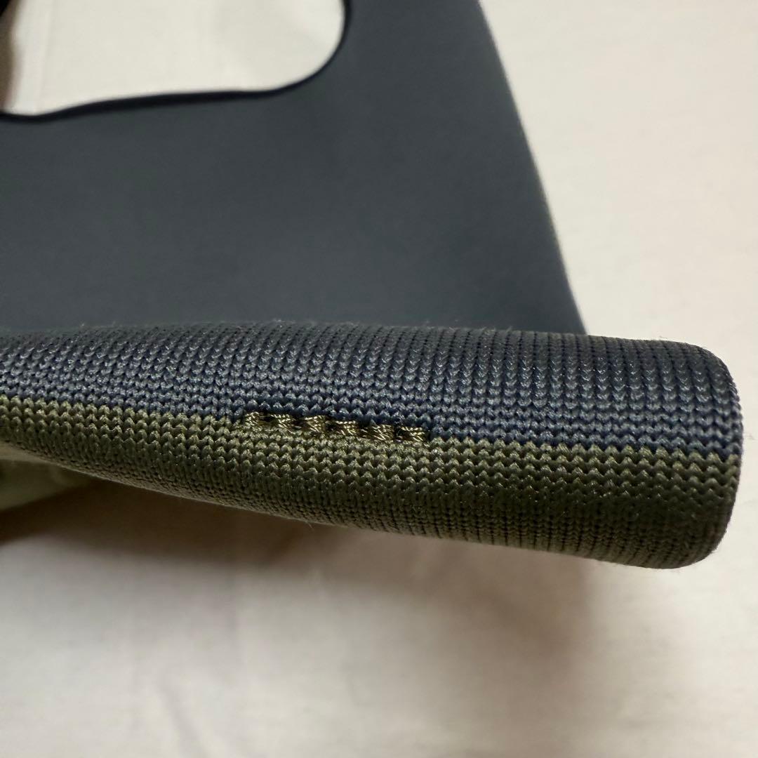 美品　ポールスミス　グラフィックニット トートバッグ　グレー　カーキ
