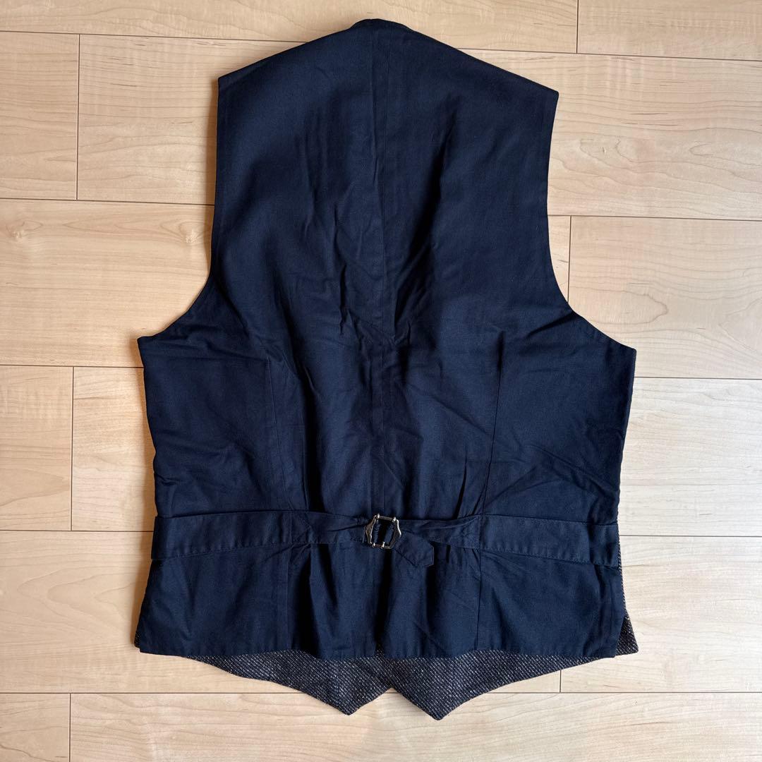 LARDINI ウールコットンリネン ダブル ジレベスト