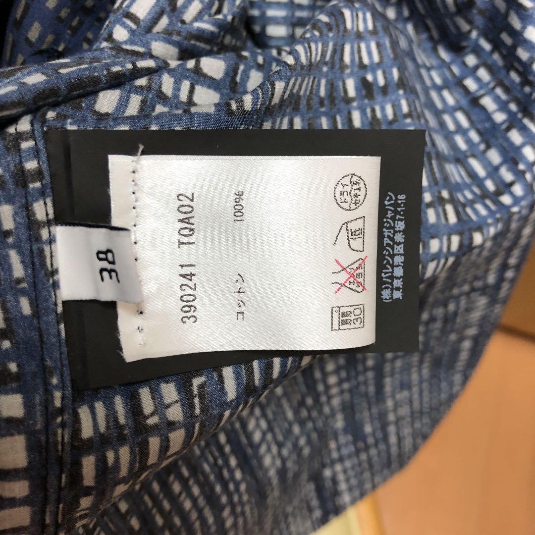 BALENCIAGA チェックシャツ バレンシアガ 38 M 16SS