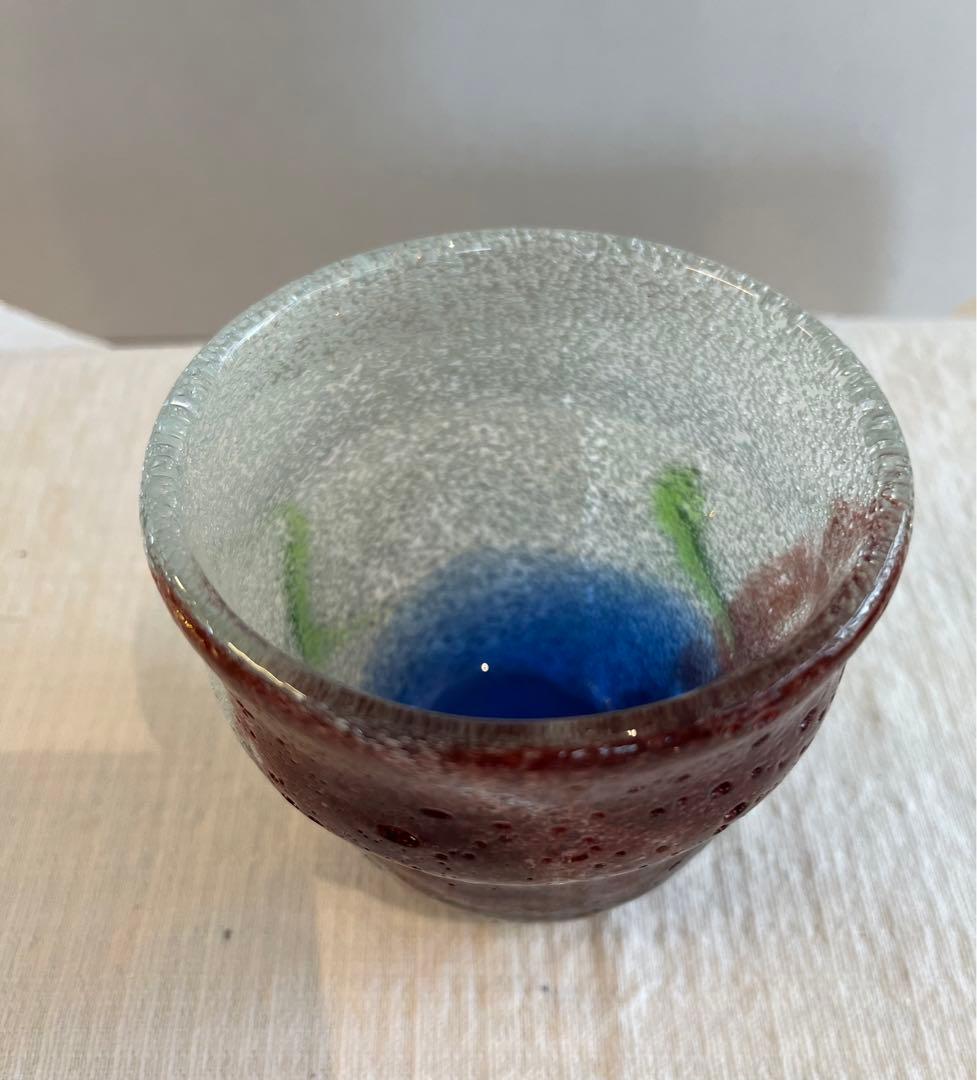 琉球ガラス　稲嶺盛吉　泡ガラス　ガラス工芸￼