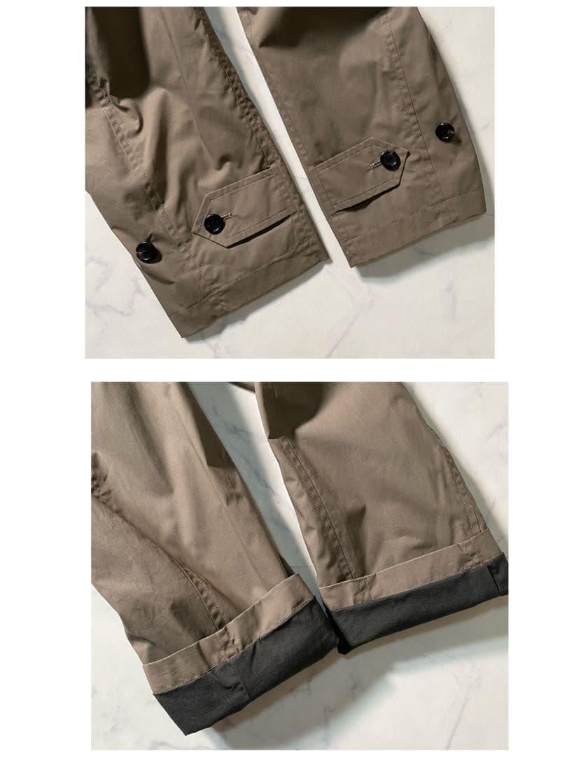 美品】マーガレットハウエル　ステンカラーコート　比翼　ロングコート　大きいサイズ