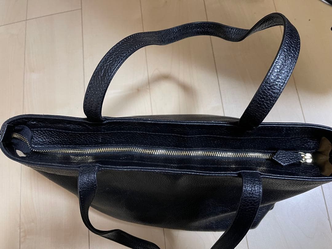 HushTug ハッシュタグ　レザートートバック　ブラック