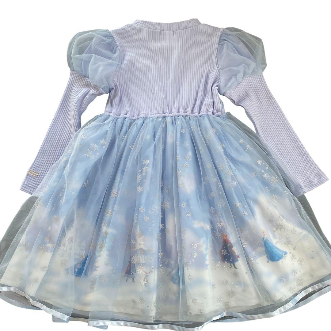 新品タグ付　mezzo piano Disney エルサ　ドッキングワンピース