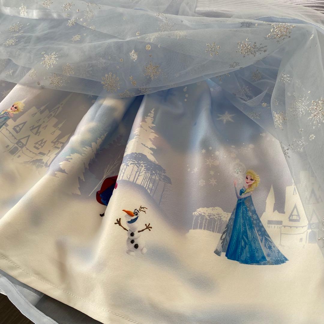 新品タグ付　mezzo piano Disney エルサ　ドッキングワンピース