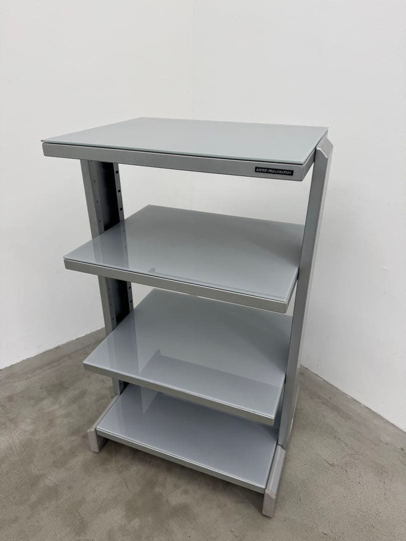 SOUND ORGANISATION オーディオラック ガラス スチール 5段