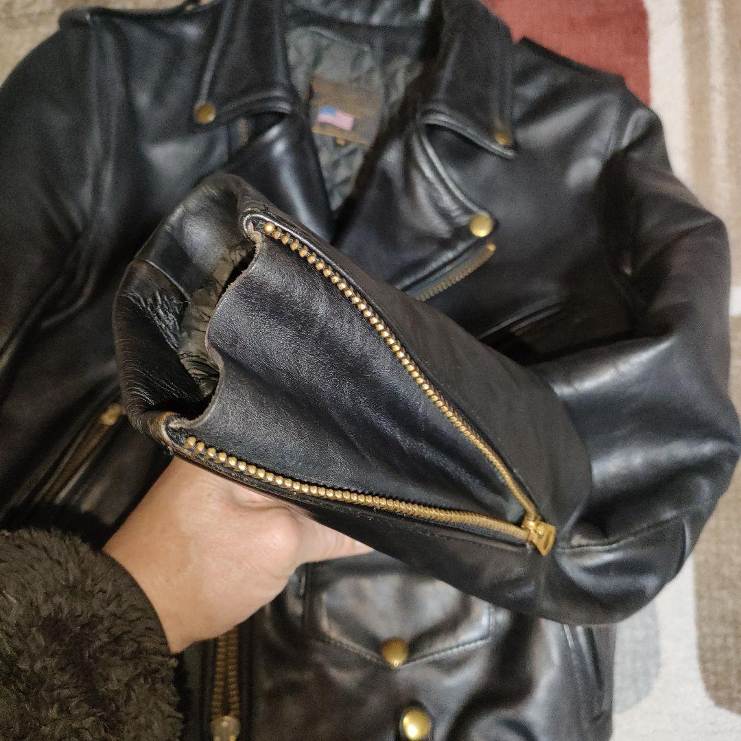専用　人気良品Vanson C2ダブルライダース袖TALONZip36